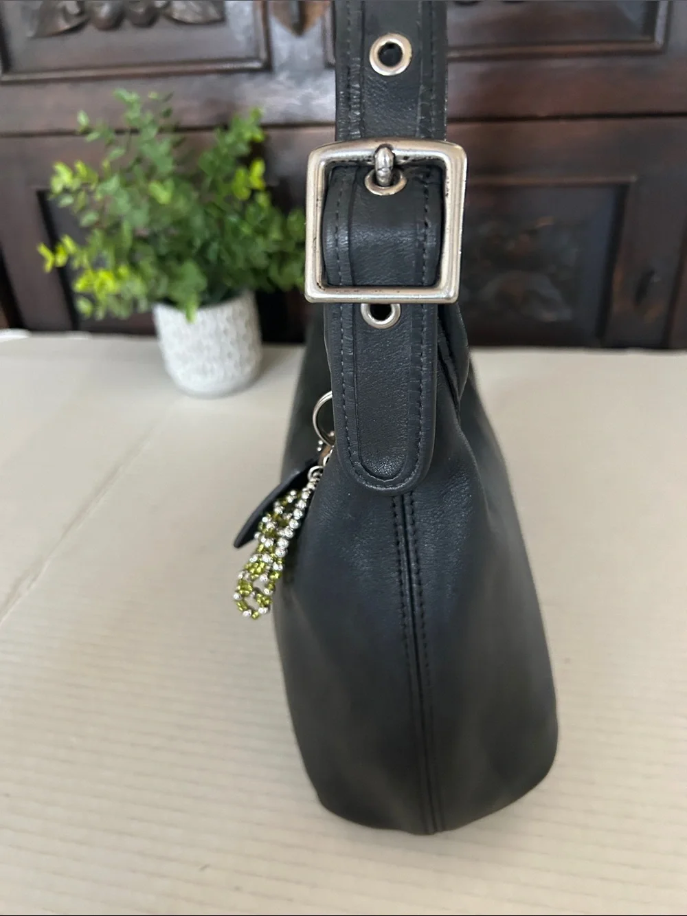 Extremely Rare Made In USA Old Coach 9059 Shoulder Bag Black